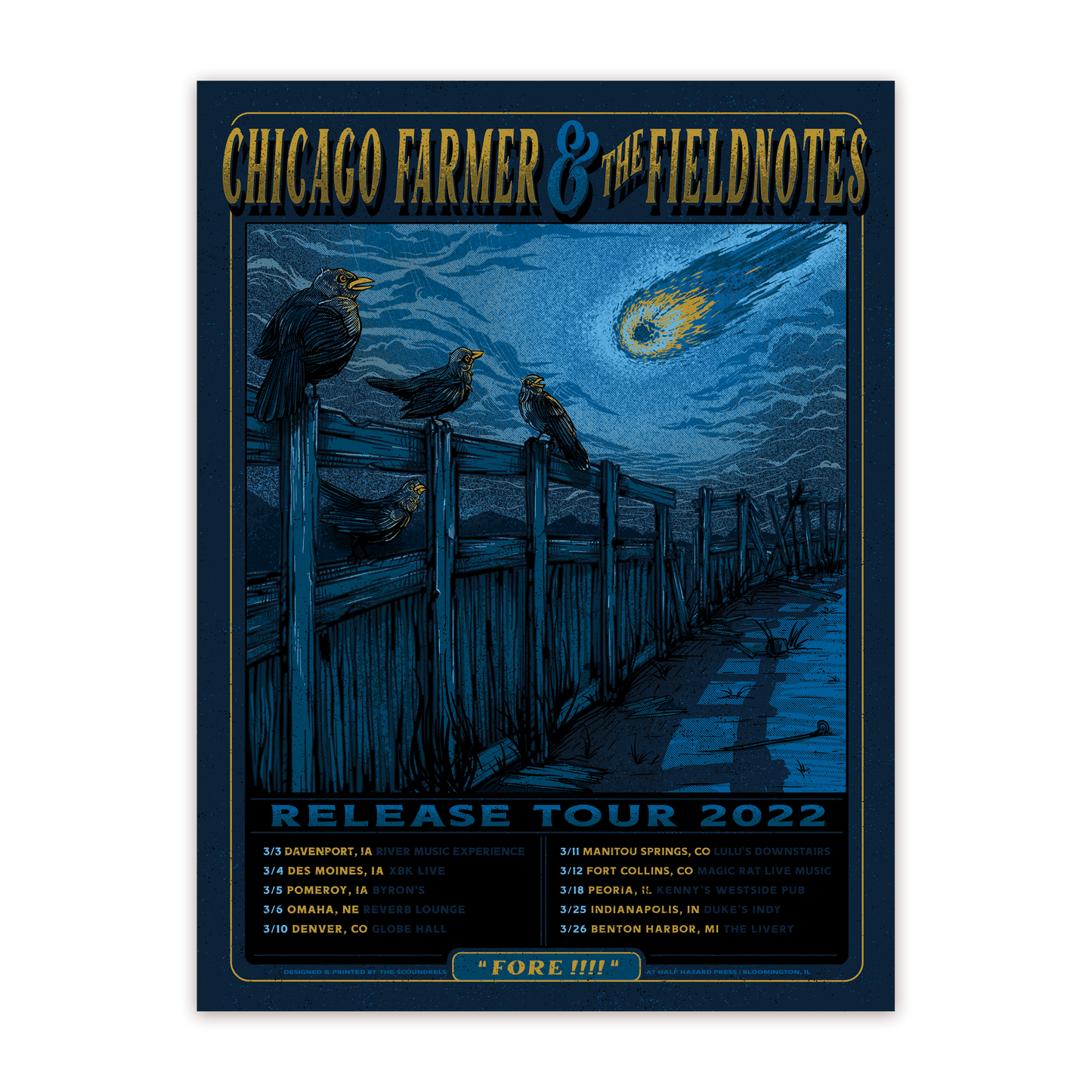 FORE! Album Release 2022 Poster